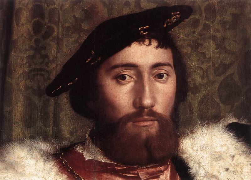 HOLBEIN, Hans the Younger The Ambassadors (detail) g oil painting image